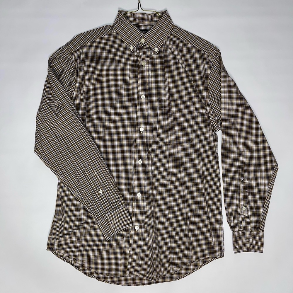 Plaid Blue Yellow Roundtree Yorke Shirt